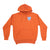 Heart Orange and Teal embroidery hoodie